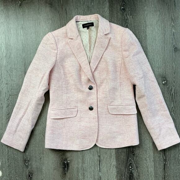 Talbots Pink Wool Blazer Size 4 - Picture 1 of 13